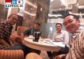 Foto Mulyono Lodji bersama pengurus DPP Kappija-21 usai rapat persiapan Regional Leaders Forum (RLF).