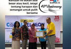 serah terima bantuan alumni UI fakultas Hukum angkatan 1991 kepada RS Menur