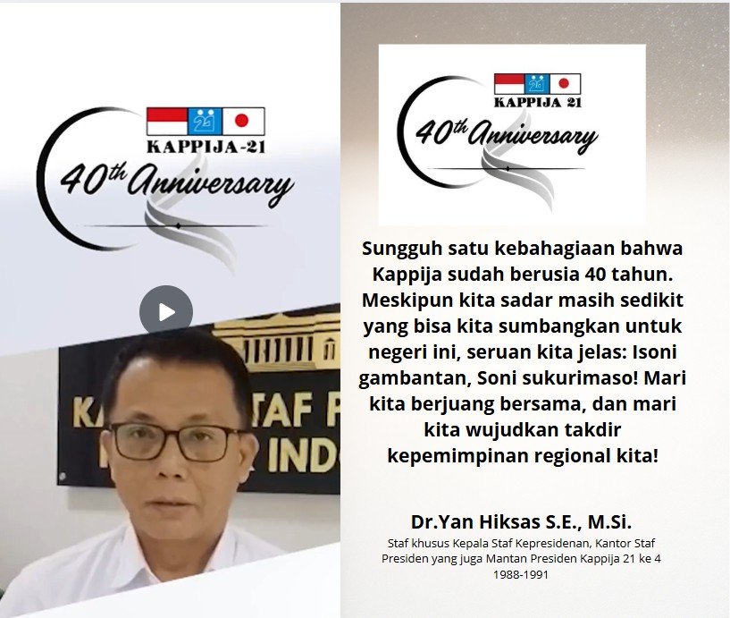 Yan Hiksas menyambut 40 tahun ultah kappija21