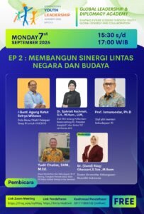 Ikuti webinar gratis IYLA 2026 Batch 2 Episode 2 bersama diplomat dan pakar kebudayaan RI. Senin, 7 September 2026, 15.30–17.00 WIB. Daftar sekarang!
